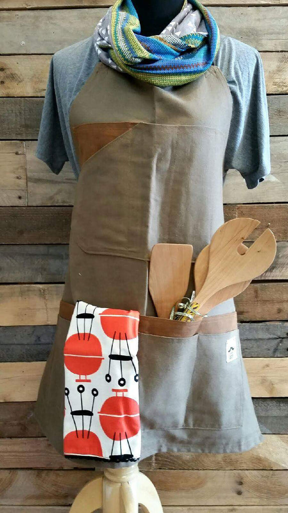 Waxed Canvas Apron Gift Set - Handmade in The USA